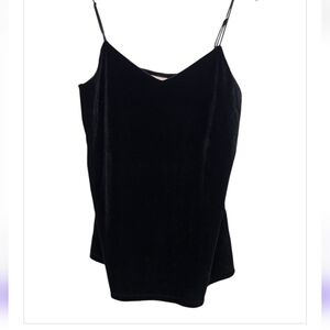 a new day Black Velvet V-Neck Tank Top